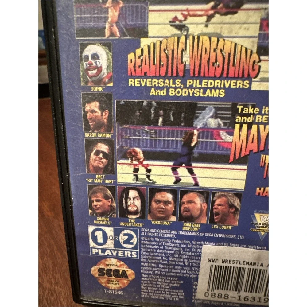 WWF WrestleMania: The Arcade Game (Sega Genesis, 1995) CIB